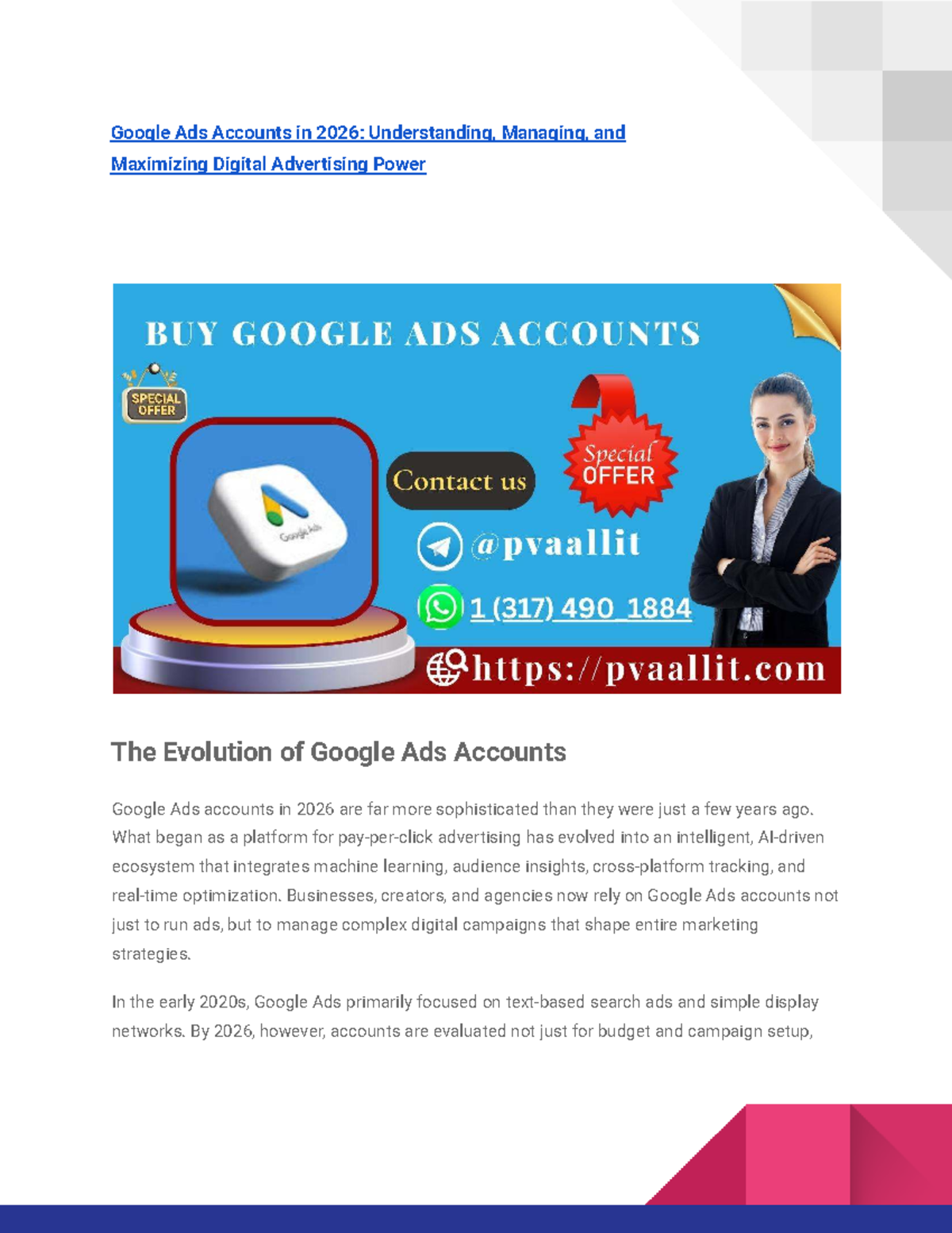 Google Ads Accounts in 2026: Strategies for Management & Success - Studocu