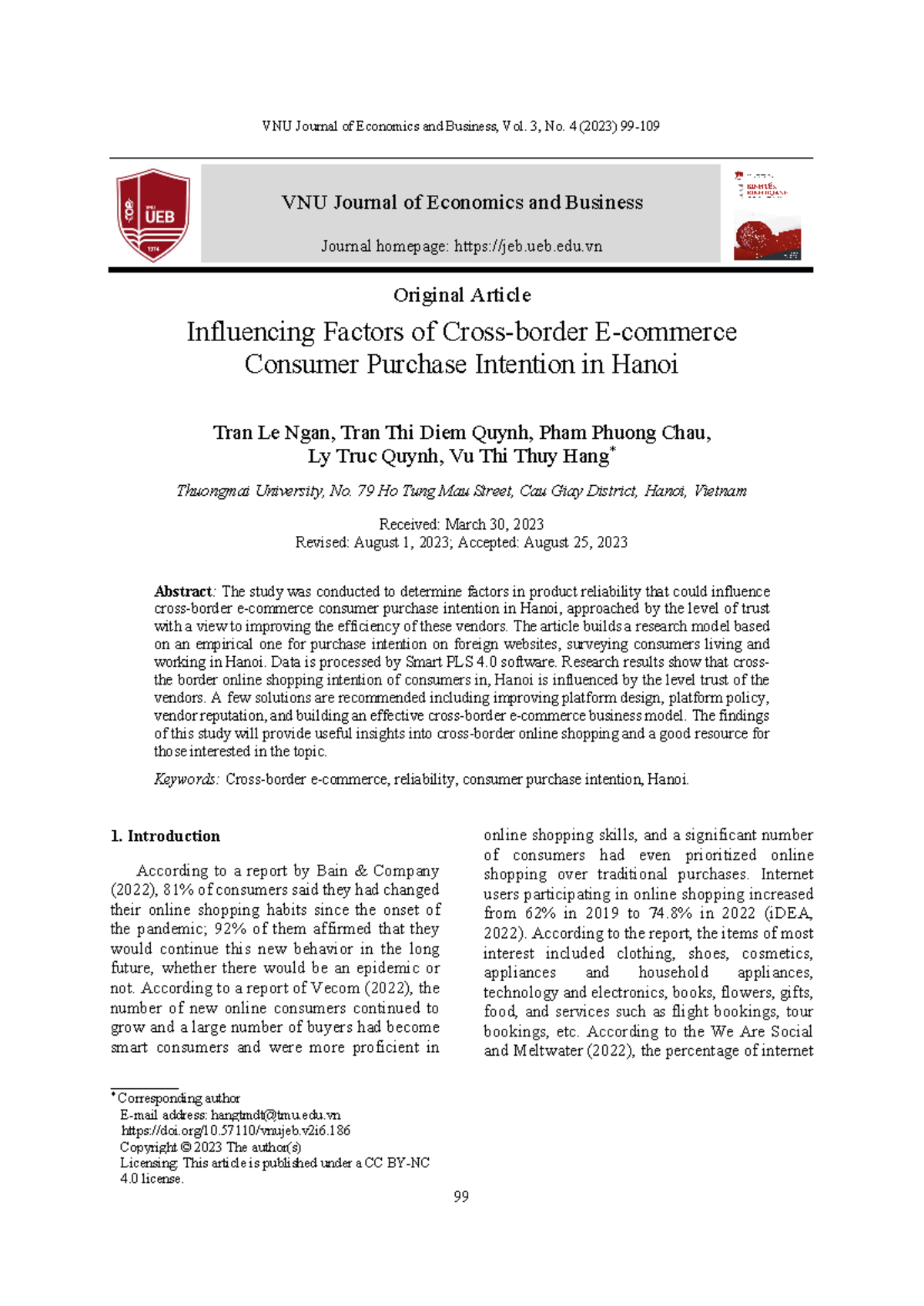 83138-Điều văn bản-189063-1-10-20230830 - VNU Journal of Economics and ...