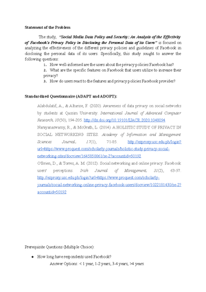 Chapter 1 Practical Research 2 Notes - Variables in a Quantitative ...