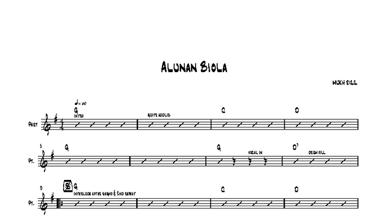 Alunan Biola (G) - Music Notation & Structure Analysis - Studocu