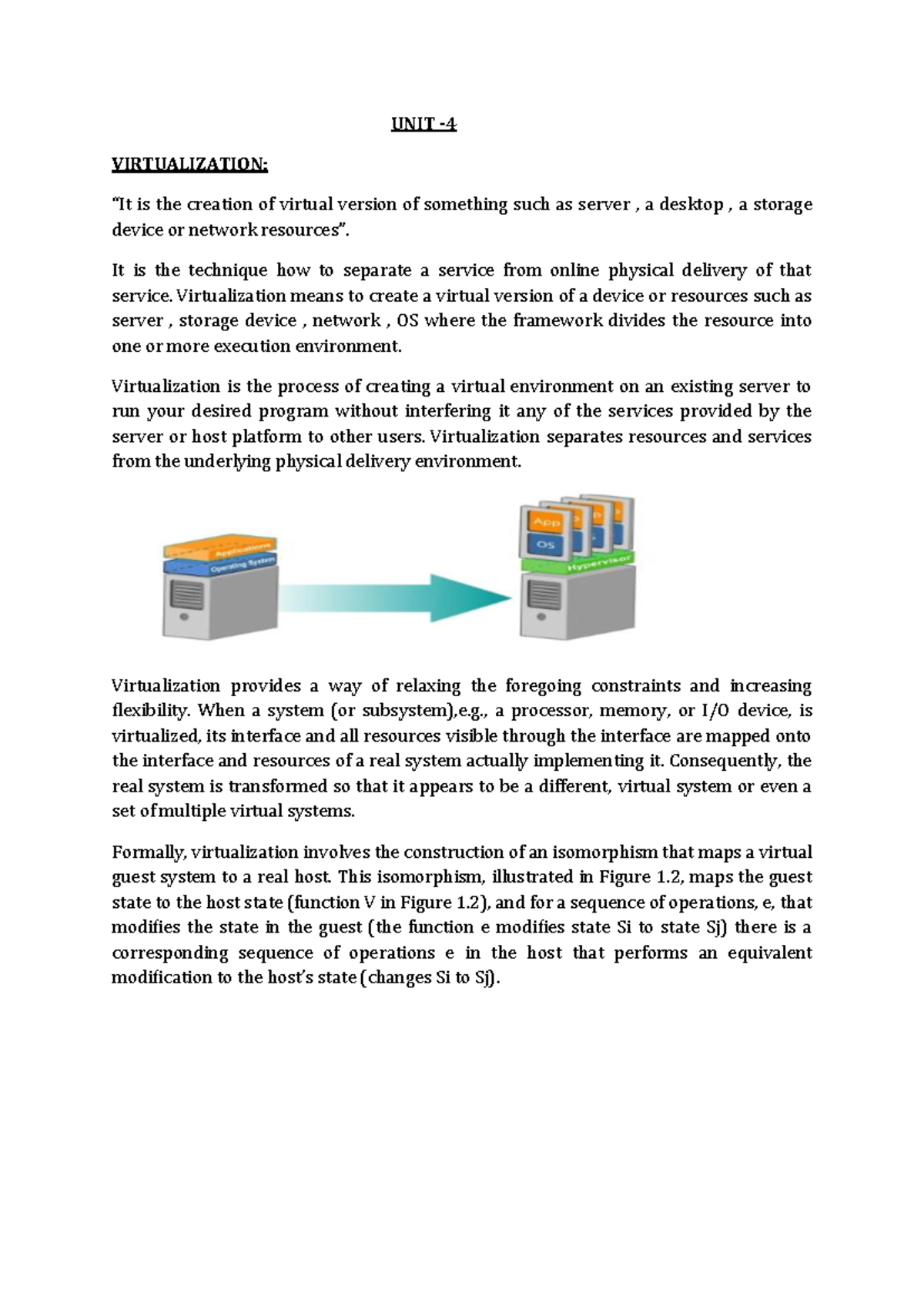 UNIT-4: Understanding Virtualization Concepts and Its Benefits - Studocu