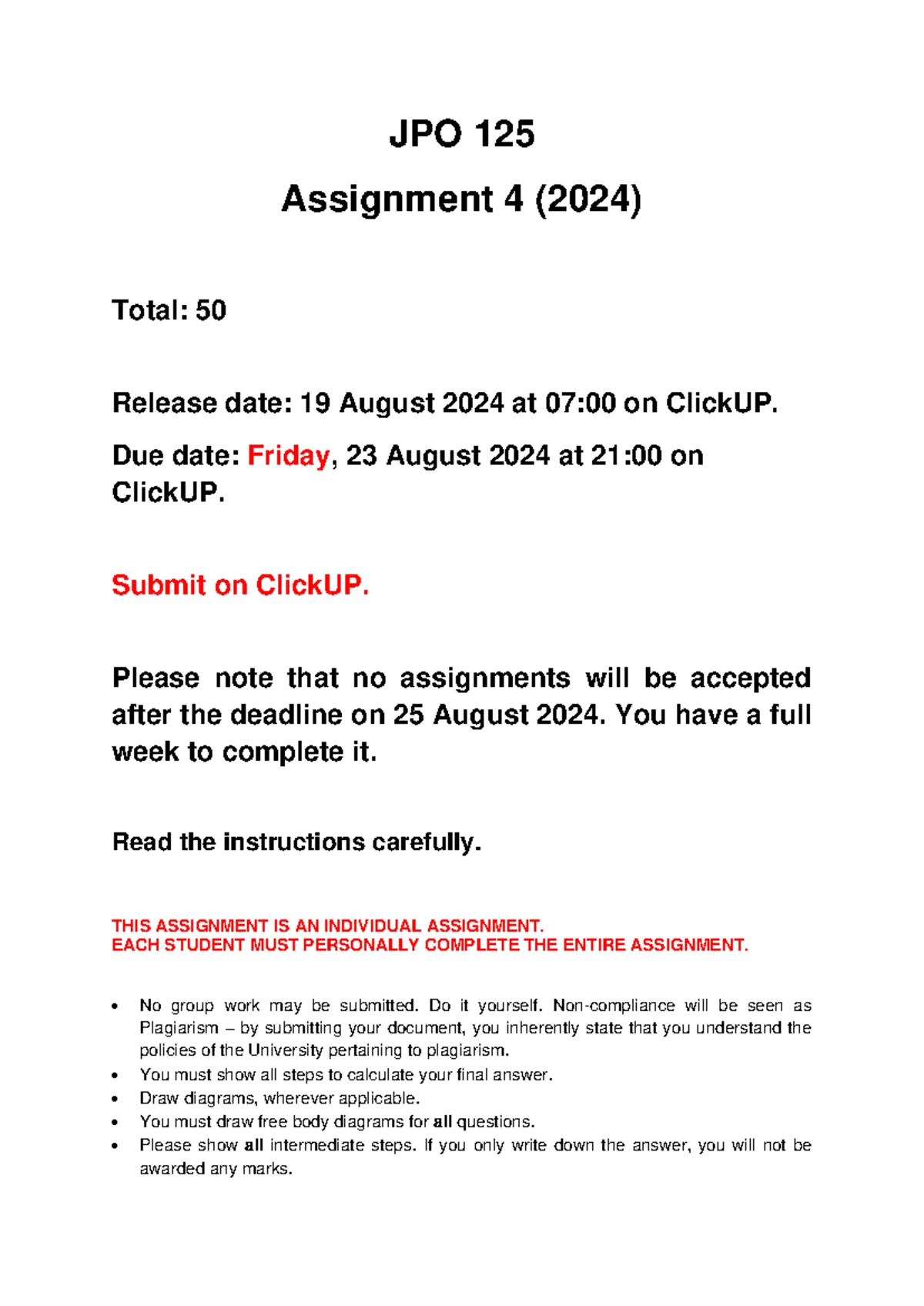 EIR 211 Tutorial 6: Electrical Engineering Assessment Guidelines - Studocu