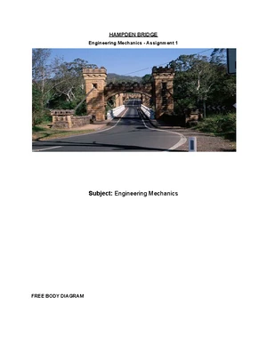 48321 A1 - Authentic Assesment (100%) - 48321 Engineering Mechanics AUT ...