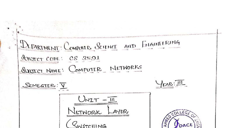 CN UNIT 3 - Unit-3 computer networks notes - g i L 1 y h ( p SEHG Dt ...