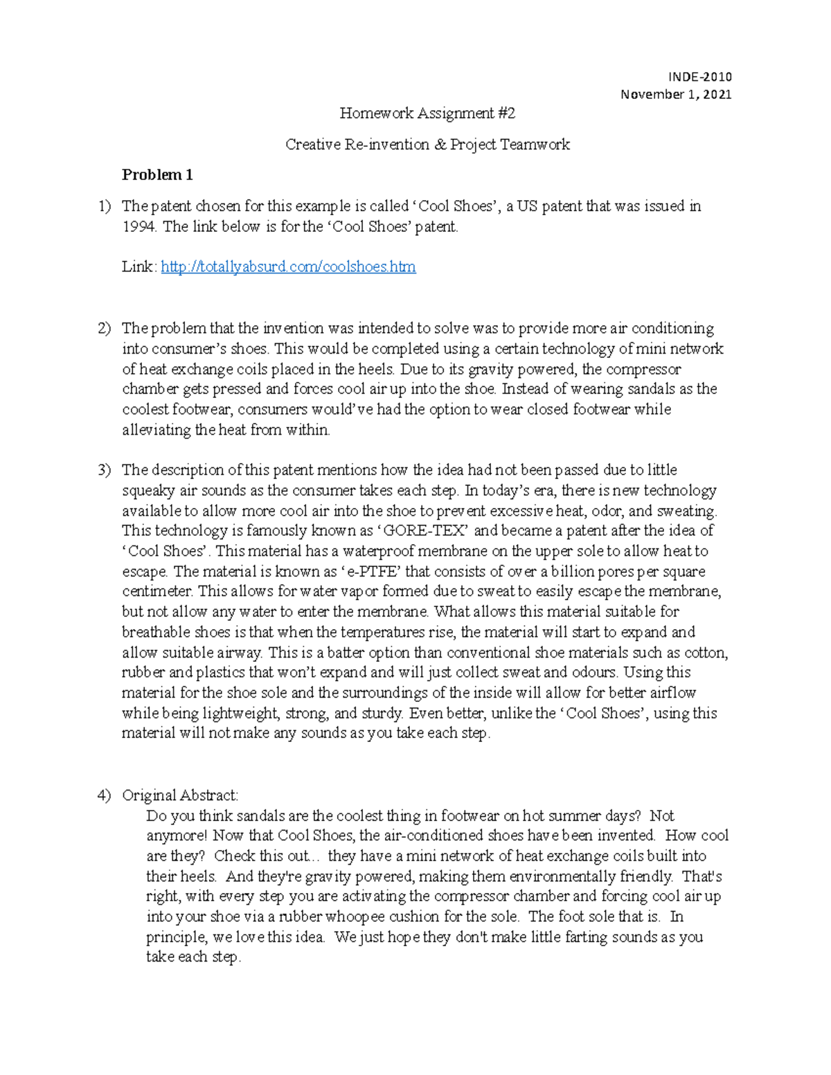 HW-02 - study guide - INDE- November 1, 2021 Homework Assignment ...