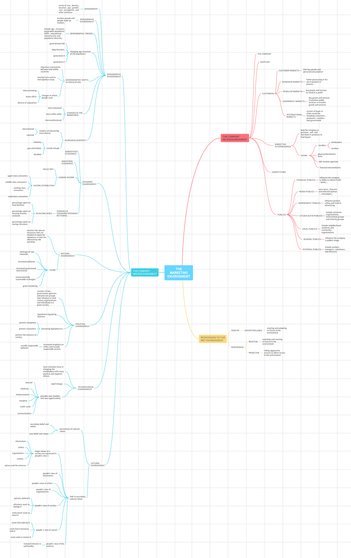 MKT 101 Chapter 3 Mindmap: Understanding the Marketing Environment ...