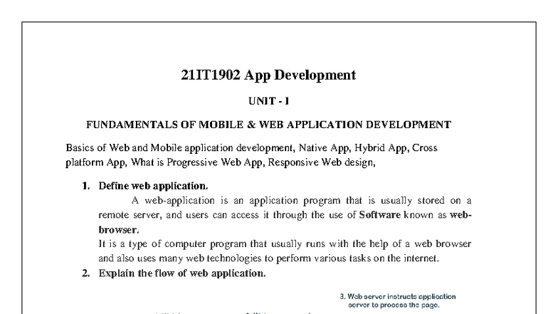 Ccs332 Final Exam Question Bank: Mobile & Web App Development Insights ...