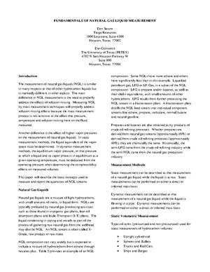 SETP 4513 Gas Engineering Course Overview and Learning Outcomes - Studocu