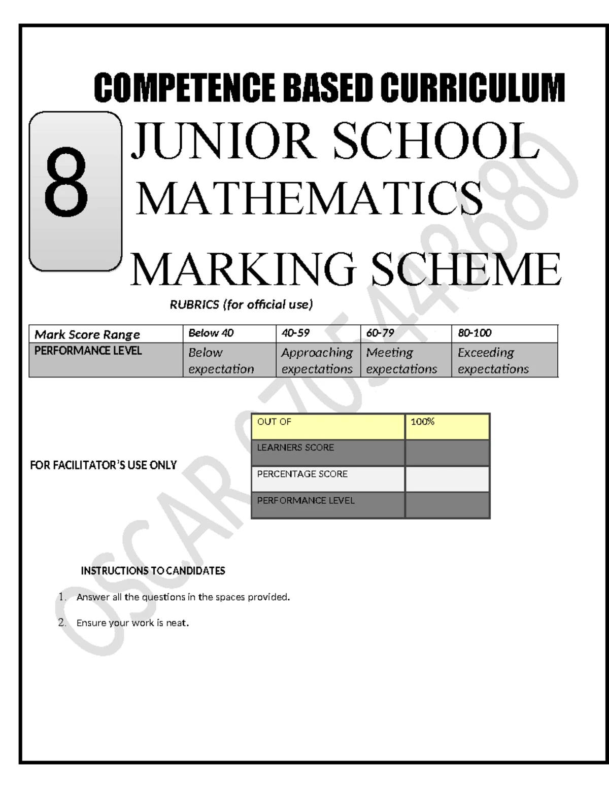 COMP 2024 Term 1 Grade 7 Integrated Science Assessment Questions - Studocu