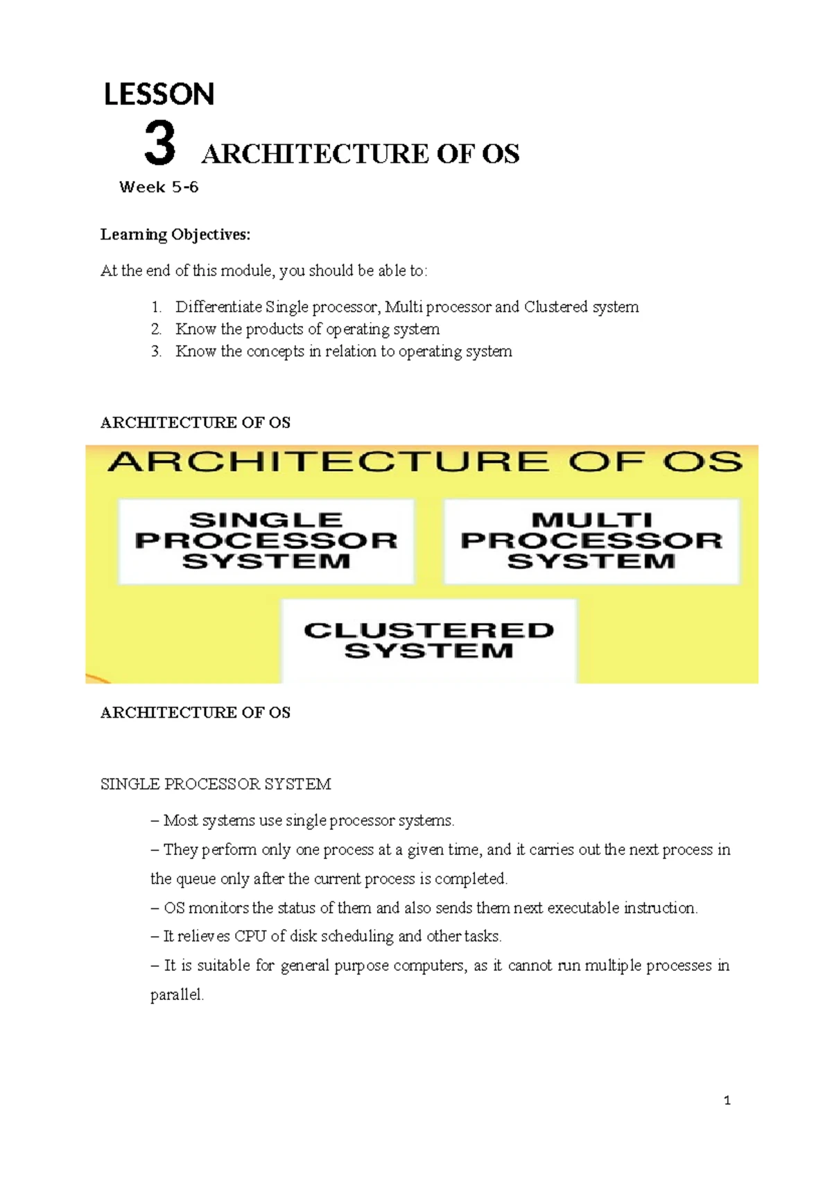 OS Lesson 7 - History of Windows Operating System Lecture Notes - Studocu
