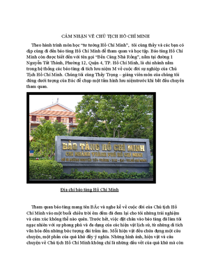 [Solved] Lm r c c s l lun c s thc tin v nhn t ch quan hnh thnh t tng H ...