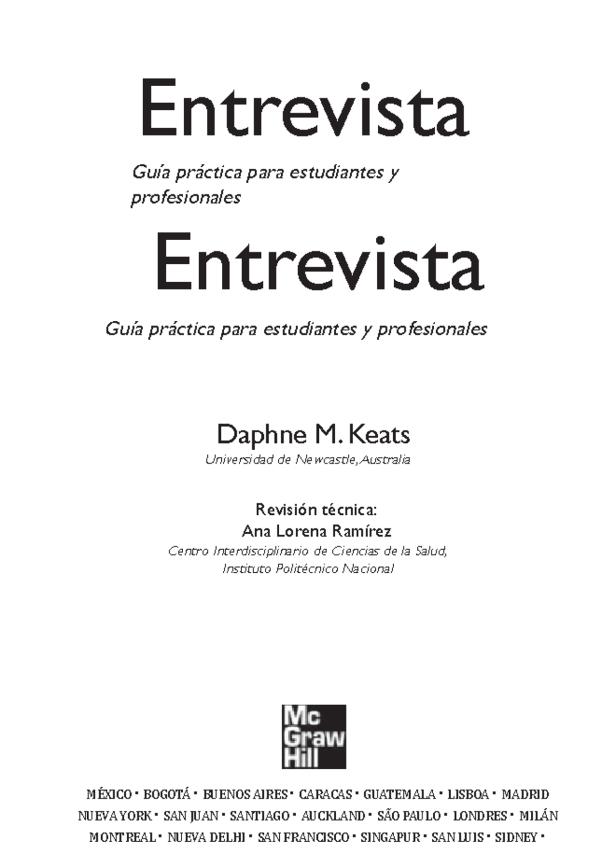 Guía Práctica de Entrevista para Estudiantes y Profesionales - Keats - Document Preview