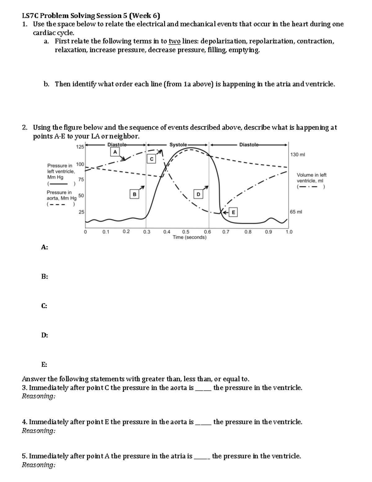 LS7C Problem Solving Session 5 (Week 6) F22 - LS7C Problem Solving ...
