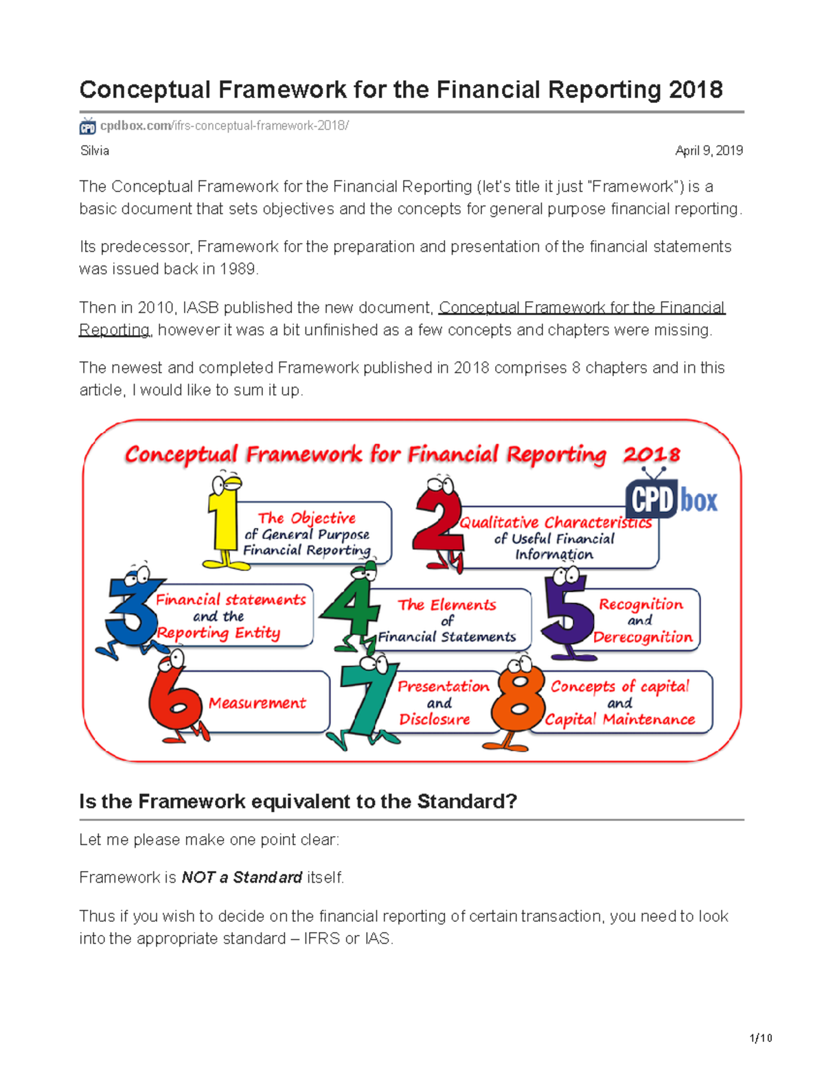 Conceptual Framework for Financial Reporting - Key Insights (2018 ...