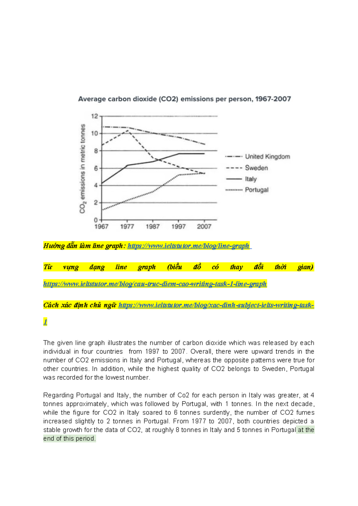 Copy of Task 1- CO2 emissions - Hướng dẫn làm line graph: ieltstutor ...