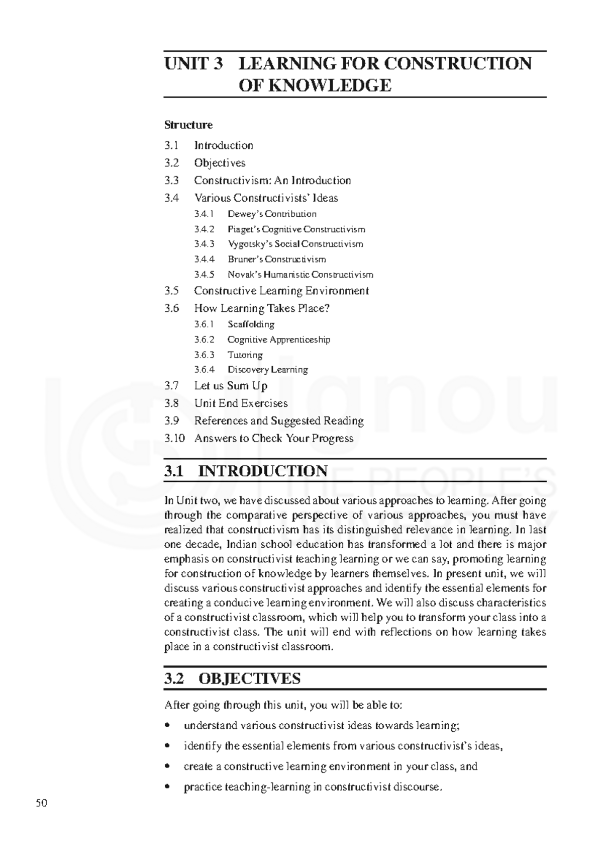 Unit 3: Constructivism in Learning - Perspectives and Approaches - Studocu