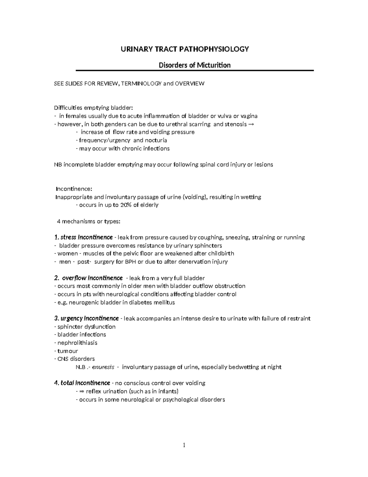 5 Urinary Tract Disorders (2023): Pathophysiology & Clinical Insights ...