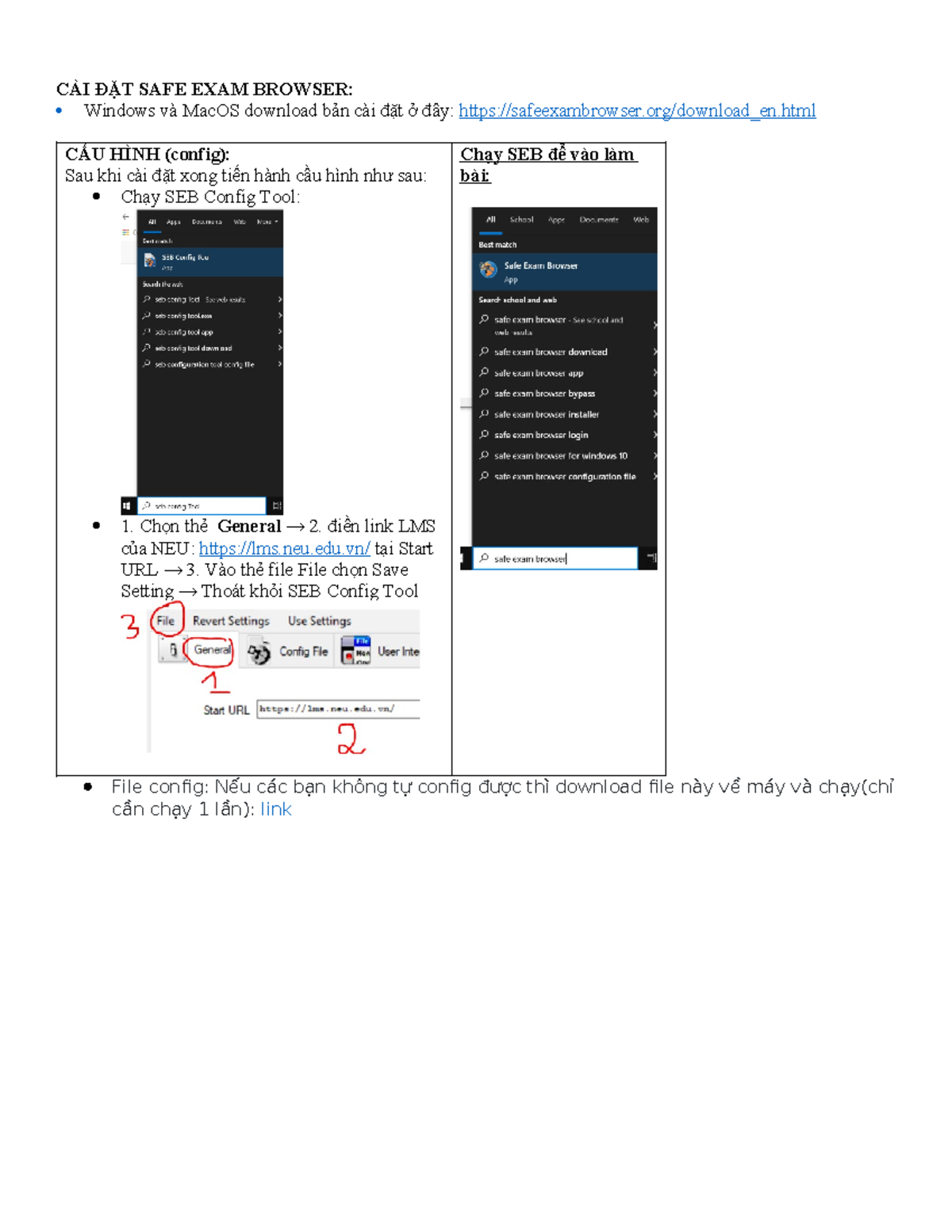 HDSD SEB Config Tool: Hướng Dẫn Cài Đặt và Kiểm Tra - Studocu