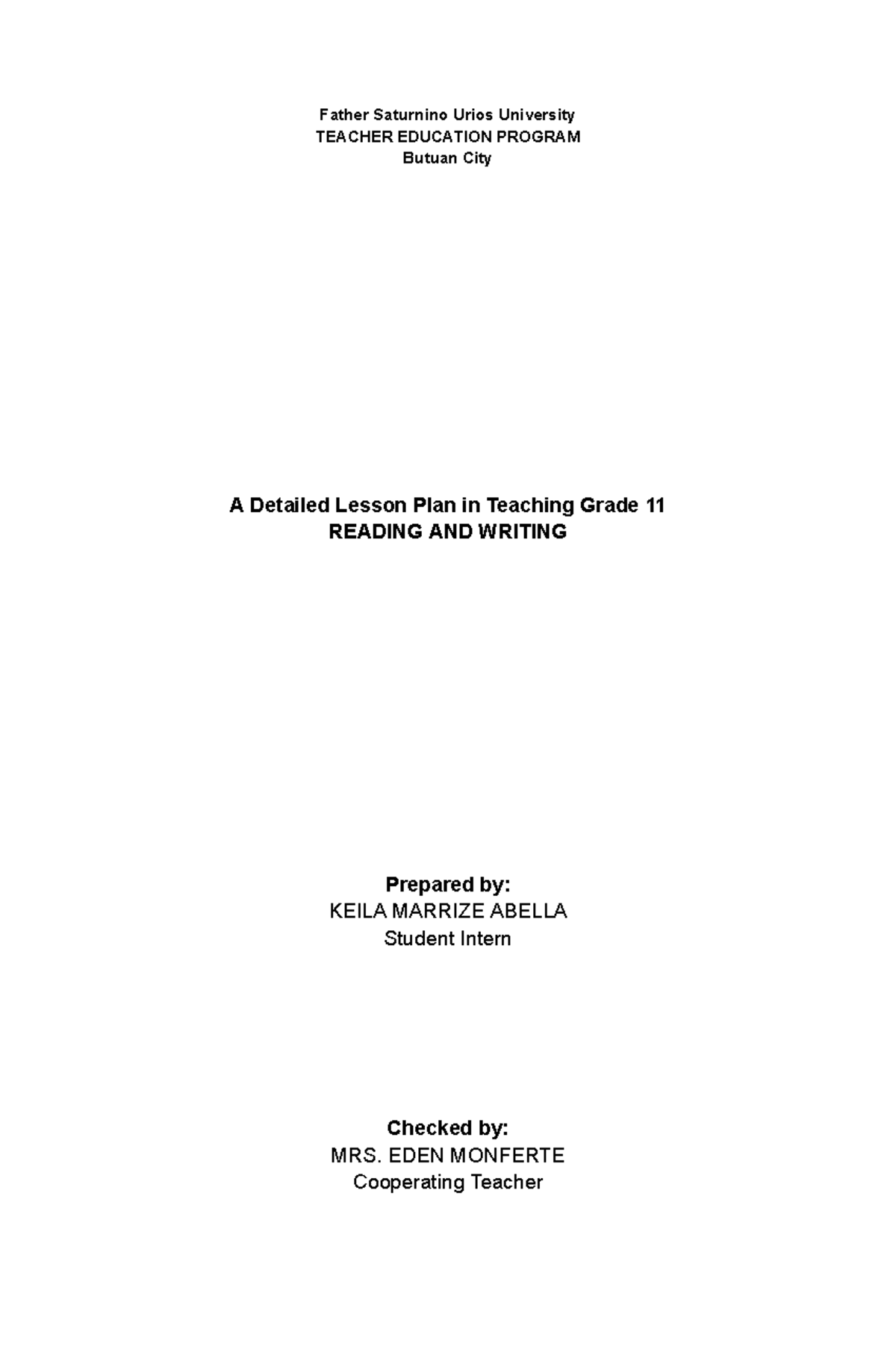Detailed Lesson Plan on Counterclaims for Grade 11 Reading & Writing ...