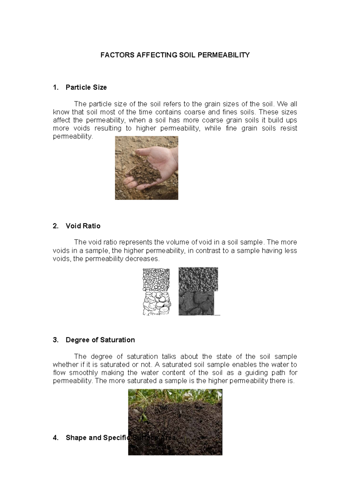 BCE322 Factors Influencing Soil Permeability Analysis - Studocu