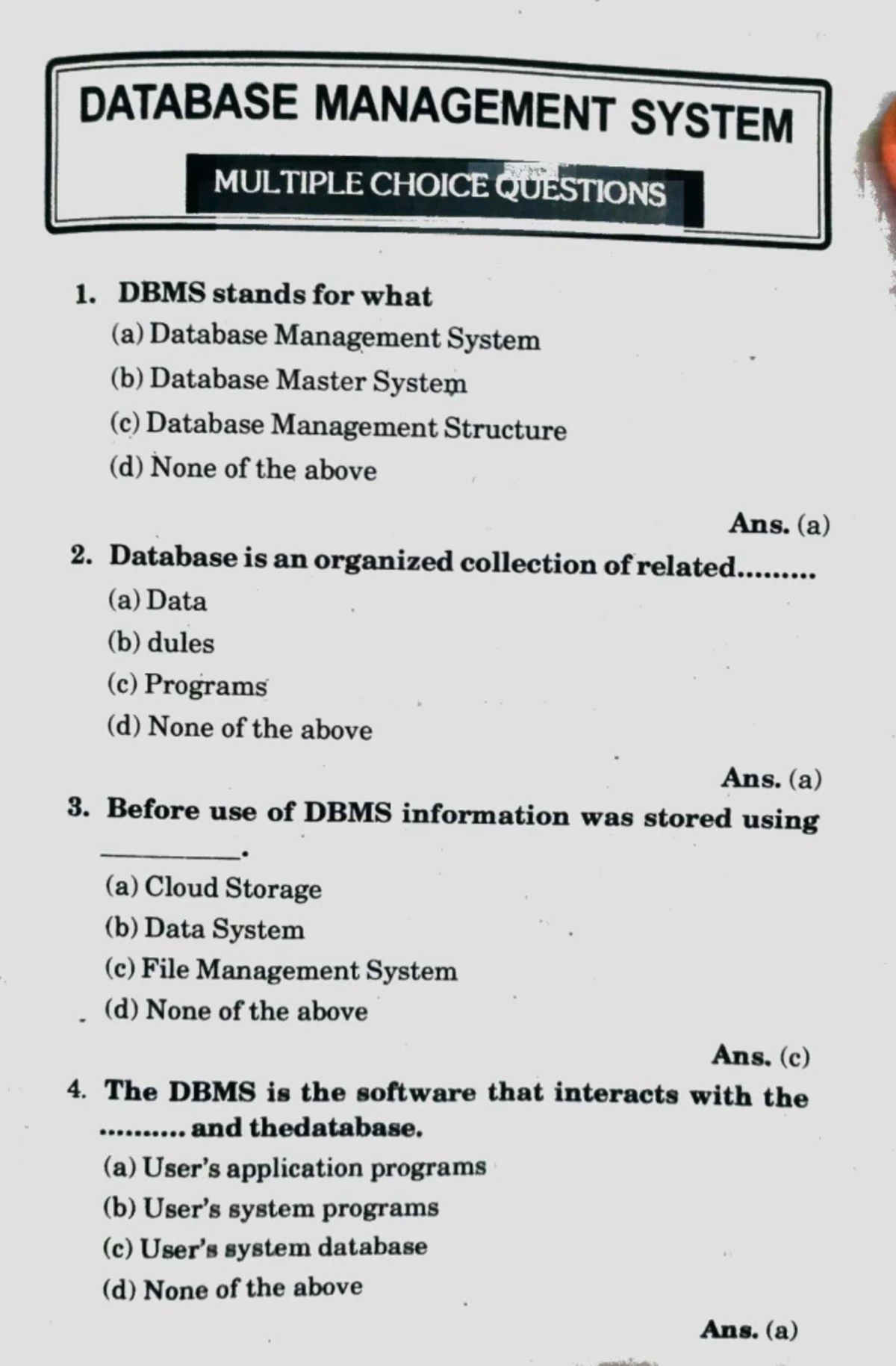 CITS1402 Semester 2, 2014 Exam Paper: Introduction to Databases - Studocu