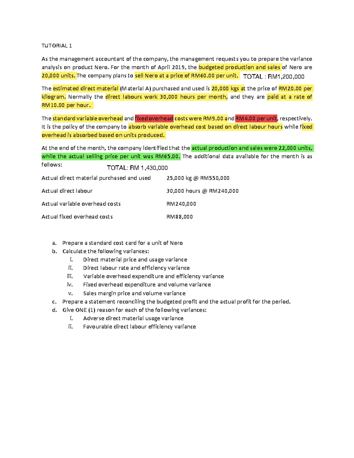 TEST 2 MAF251 COST & MANAGEMENT ACCOUNTING JUNE 2022 EXAM PAPER - Studocu