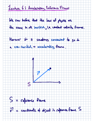 Lecture 2 Kinematics and Reference Frames ...