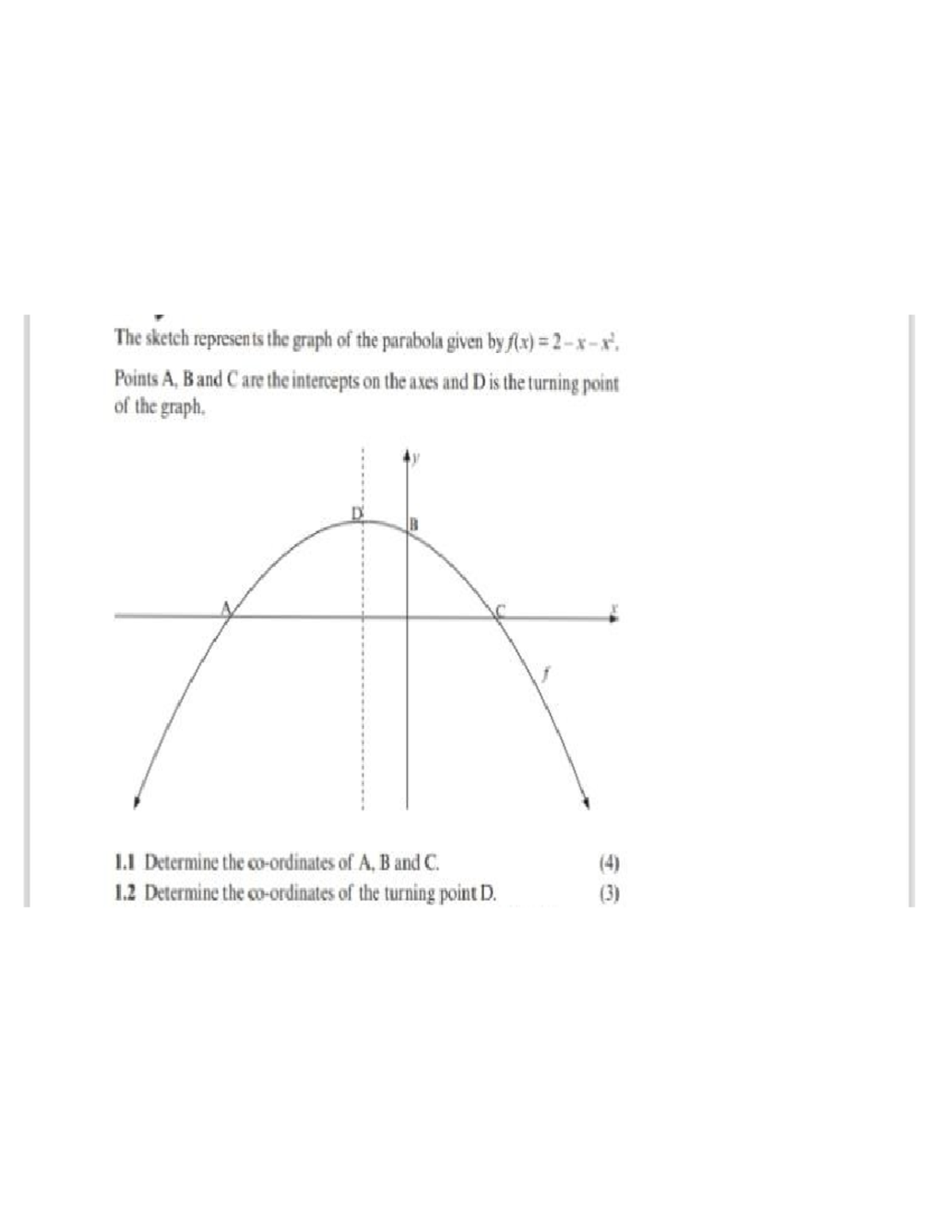 Practice Problems: Parabola Graphs and Intercepts (Math 101) - Studocu