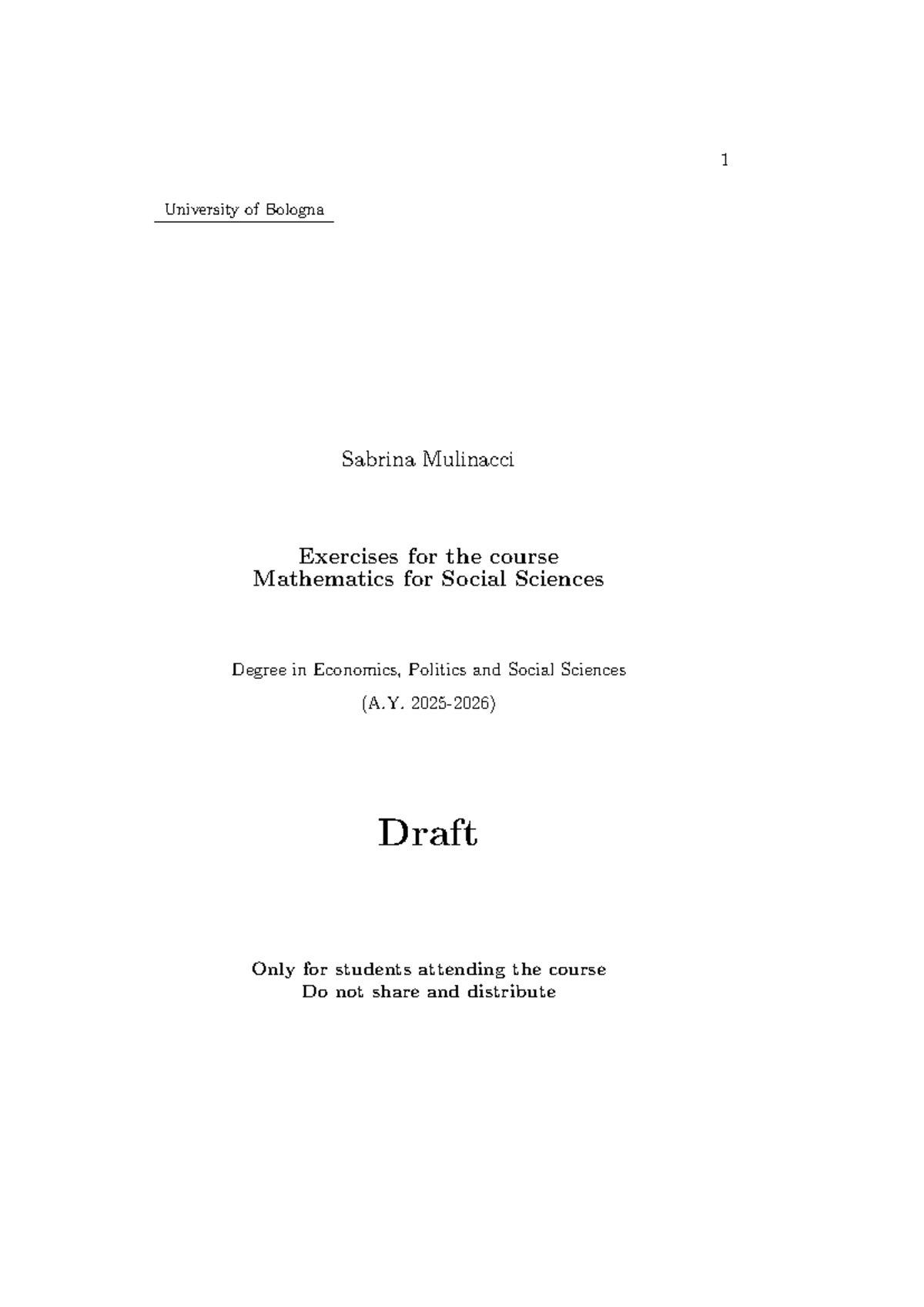 MATH 101 Lecture Notes: Exercises on Matrices and Functions - Studocu