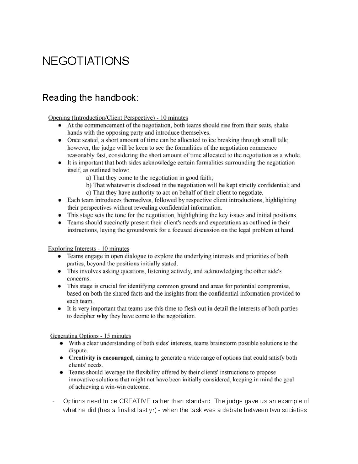 Negotiations Case Study: Helen Mock vs. Mercy Hospital (PIP) - Studocu