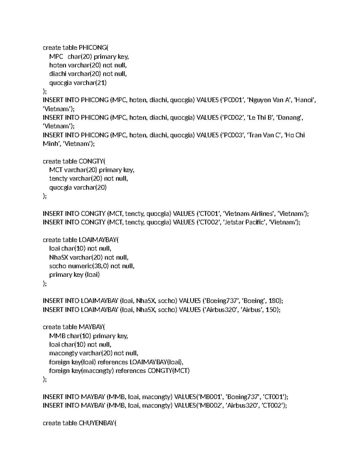 Lab 4 - SQL Table Creation and Data Manipulation - B2303887 - Studocu