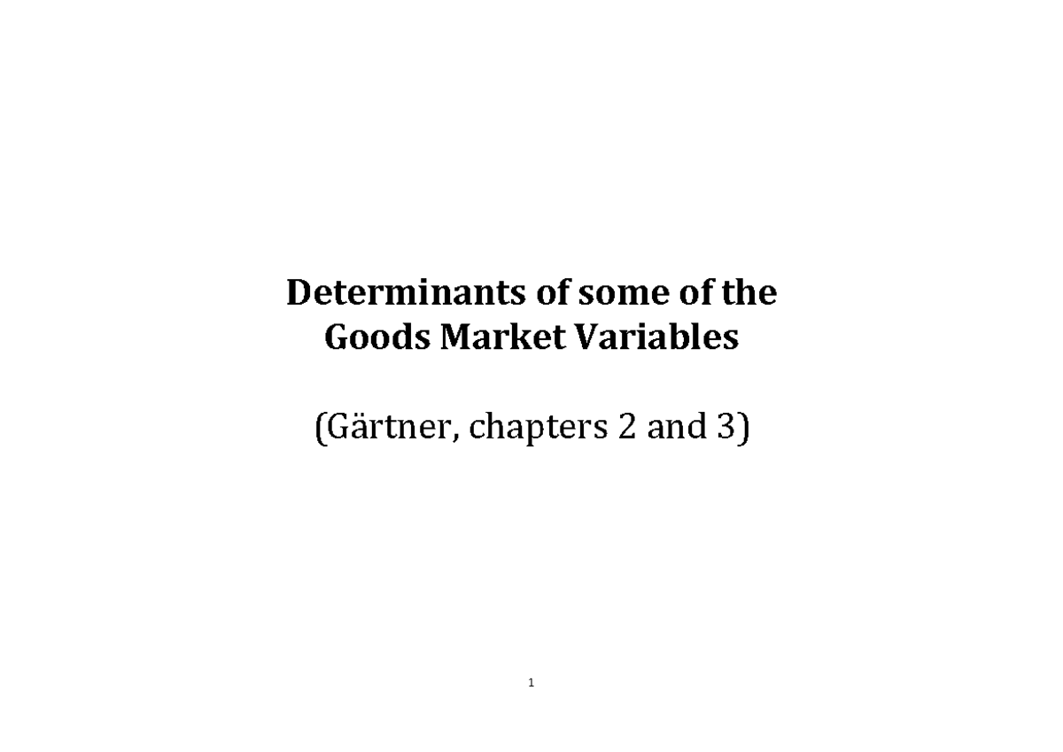 IS Curve Analysis and Goods Market Equilibrium - ECON 101 Notes ...
