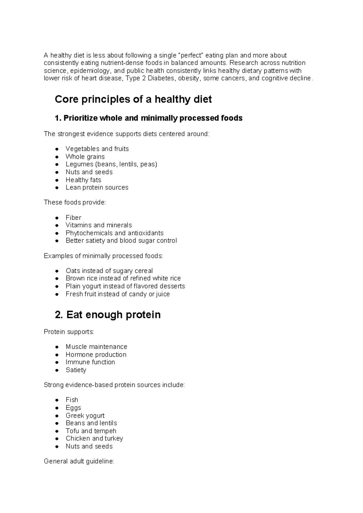Healthy Research on Balanced Diets and Nutrition Science - Studocu