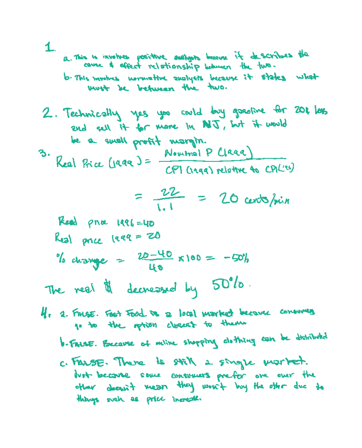 Micro problem set 1 - I a This is involves positive analysis because it ...