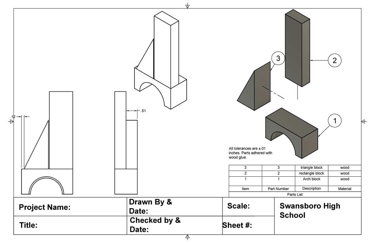 Wooden blocks multi and balloon view - Project Name: Title: Drawn By ...