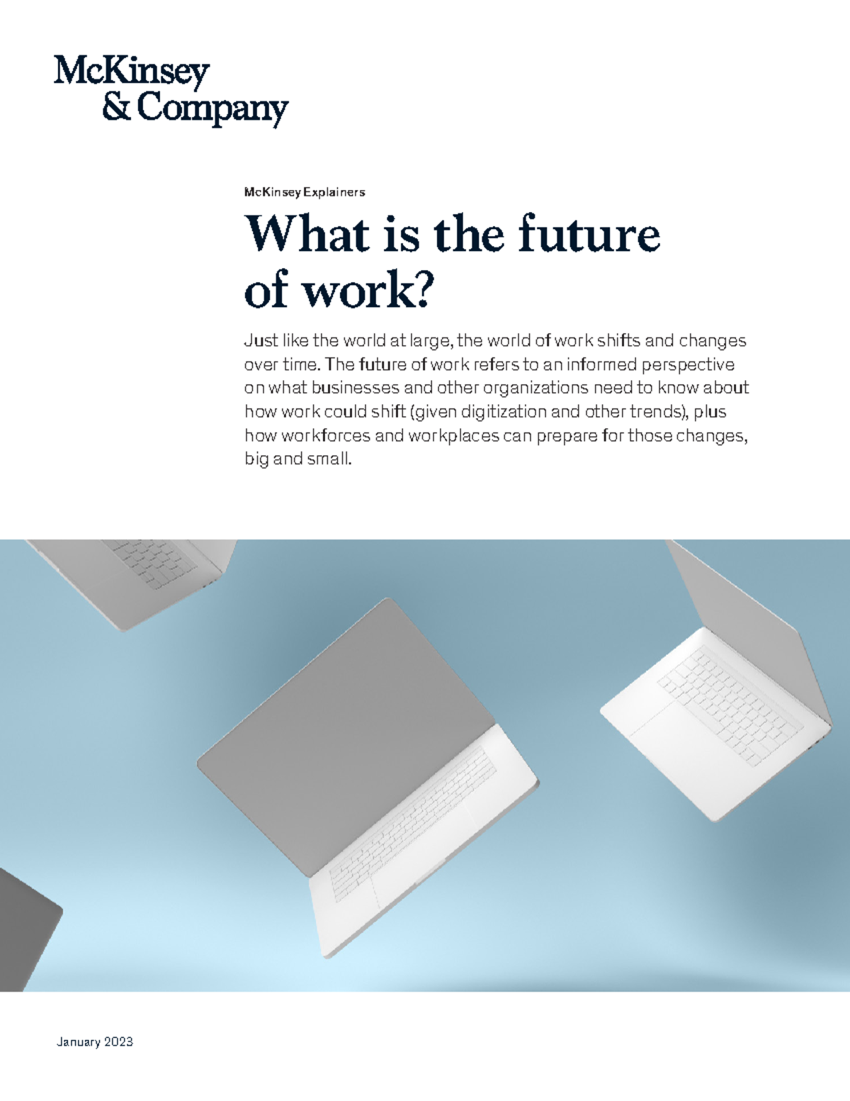 What is the future of work - January 2023 McKinsey Explainers What is ...