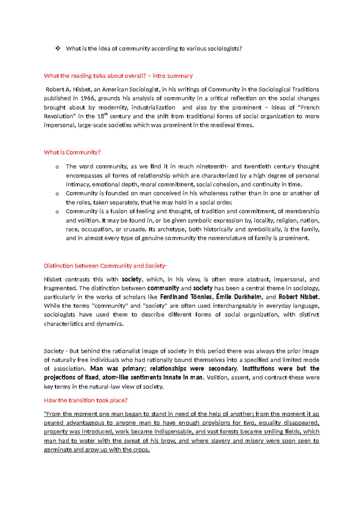 Sociological Perspectives on Community: Insights from Key Thinkers ...