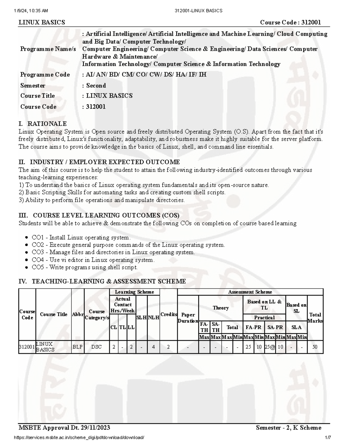 312001 - Linux Basics: Comprehensive Course Notes for Students - Studocu