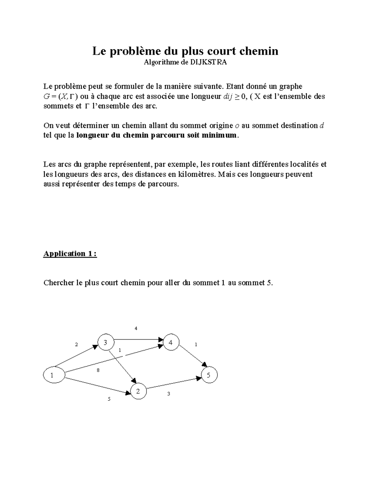 Algorithme de Dijkstra : Résolution du Problème du Plus Court Chemin ...