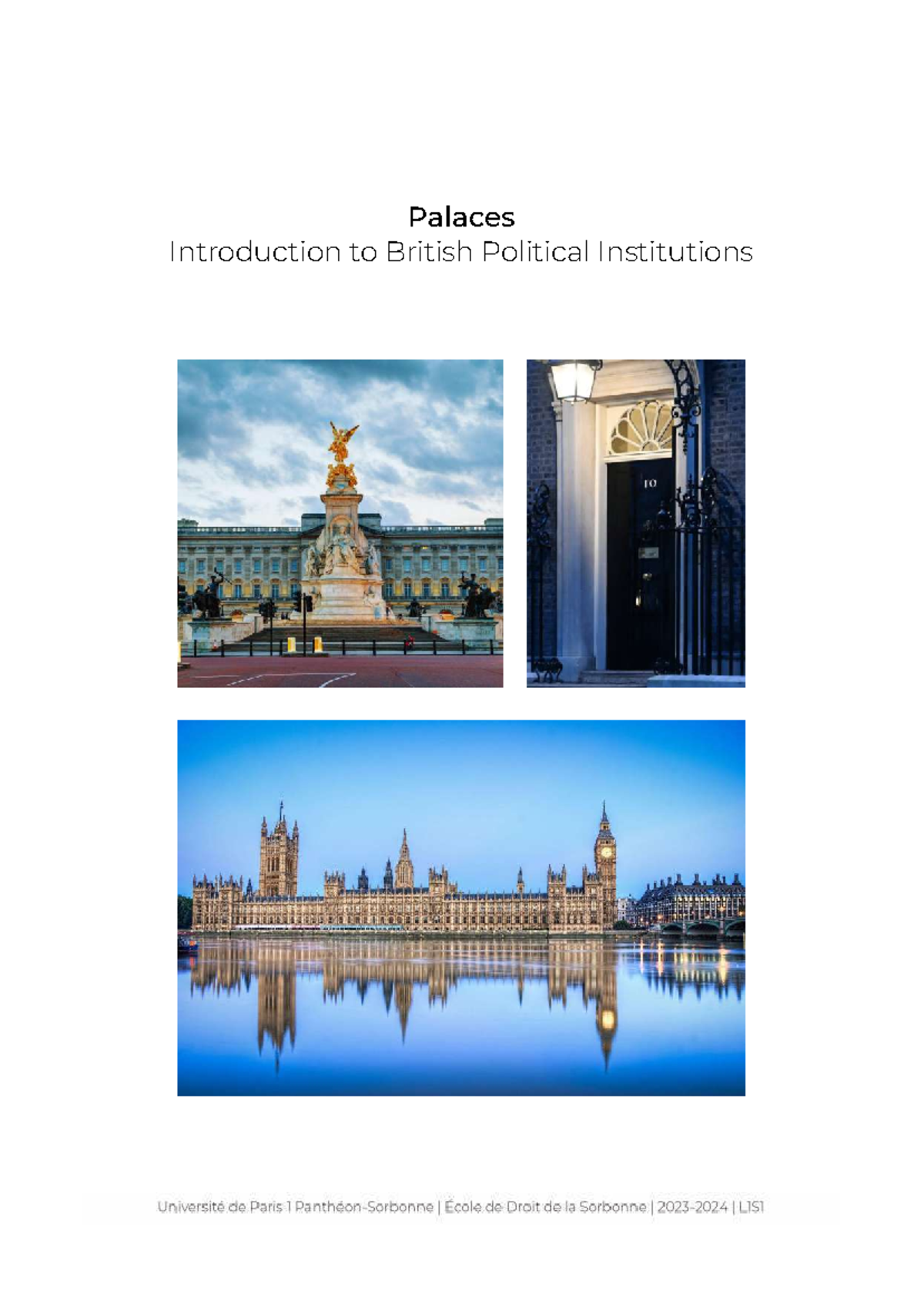 British Political Institutions: An Overview of Key Concepts - Studocu