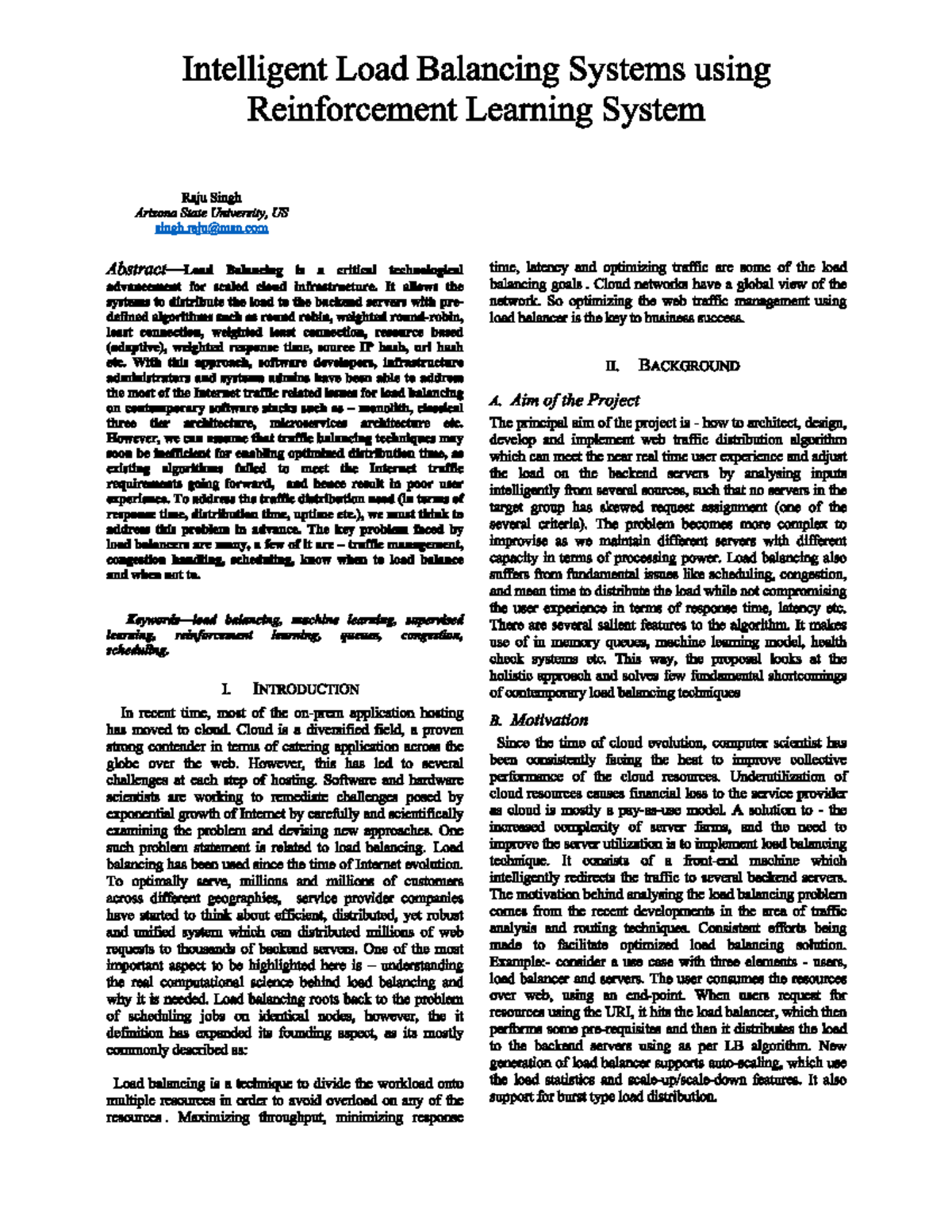 Intelligent Load Balancing Systems: A Reinforcement Learning Approach ...