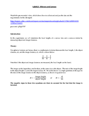 Lab 2 Electric Field Investigation - 50/ I. Pre-lab Exercises The ...