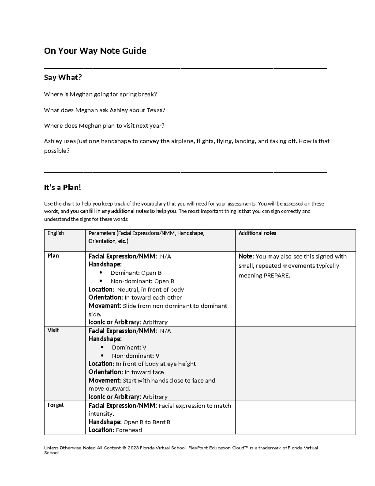 On Your Way Note Guide: Vocabulary for Assessments - Studocu