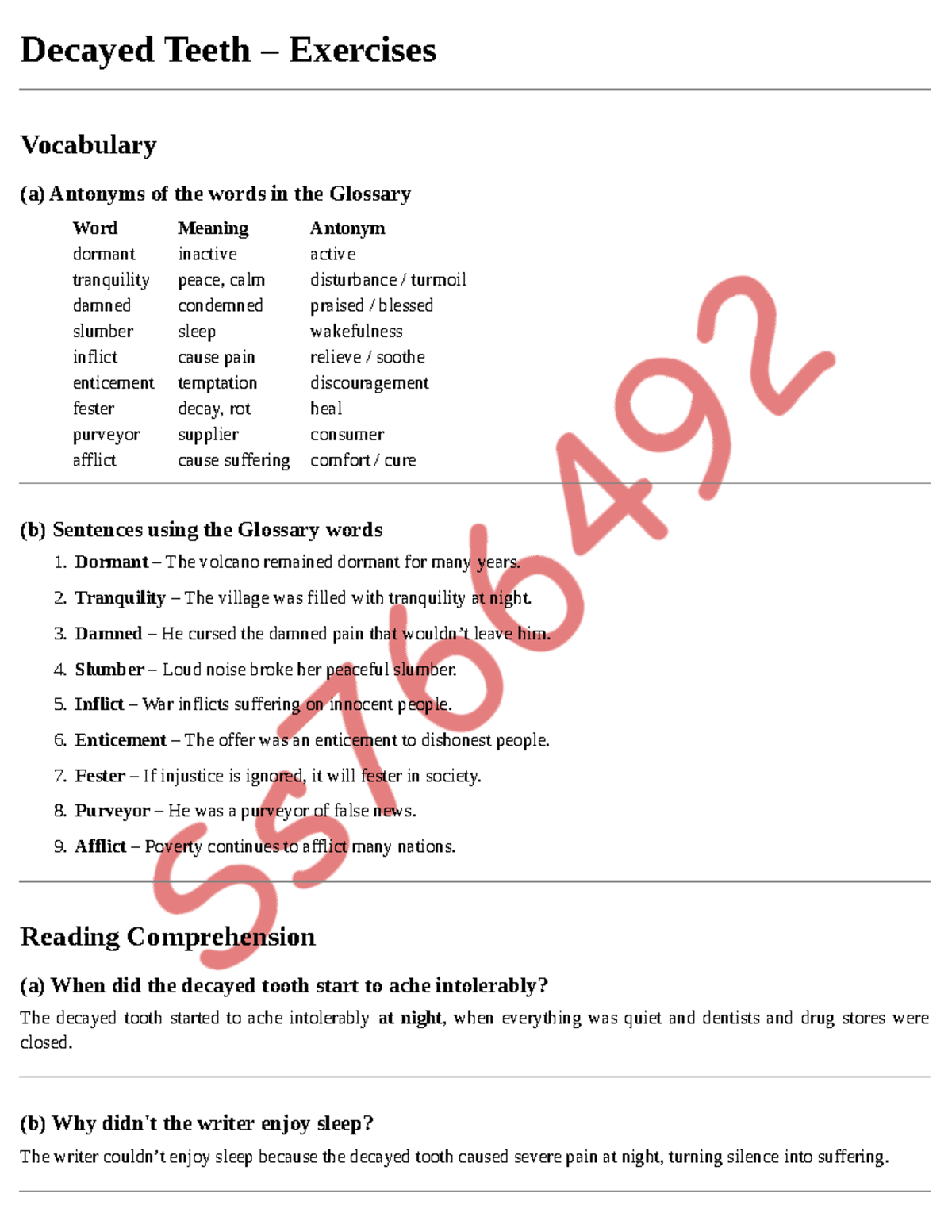 Decayed Teeth Vocabulary & Social Decay Analysis (Essay) - Studocu