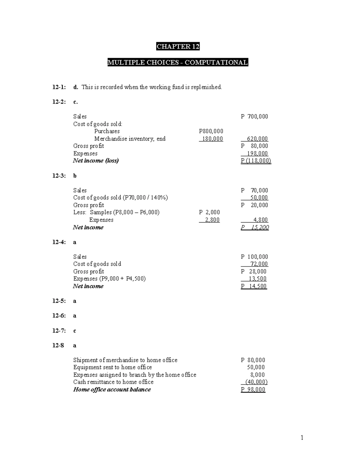 Advanced Accounting (Volume 2) Solutions Manual - 2011 Edition - Studocu