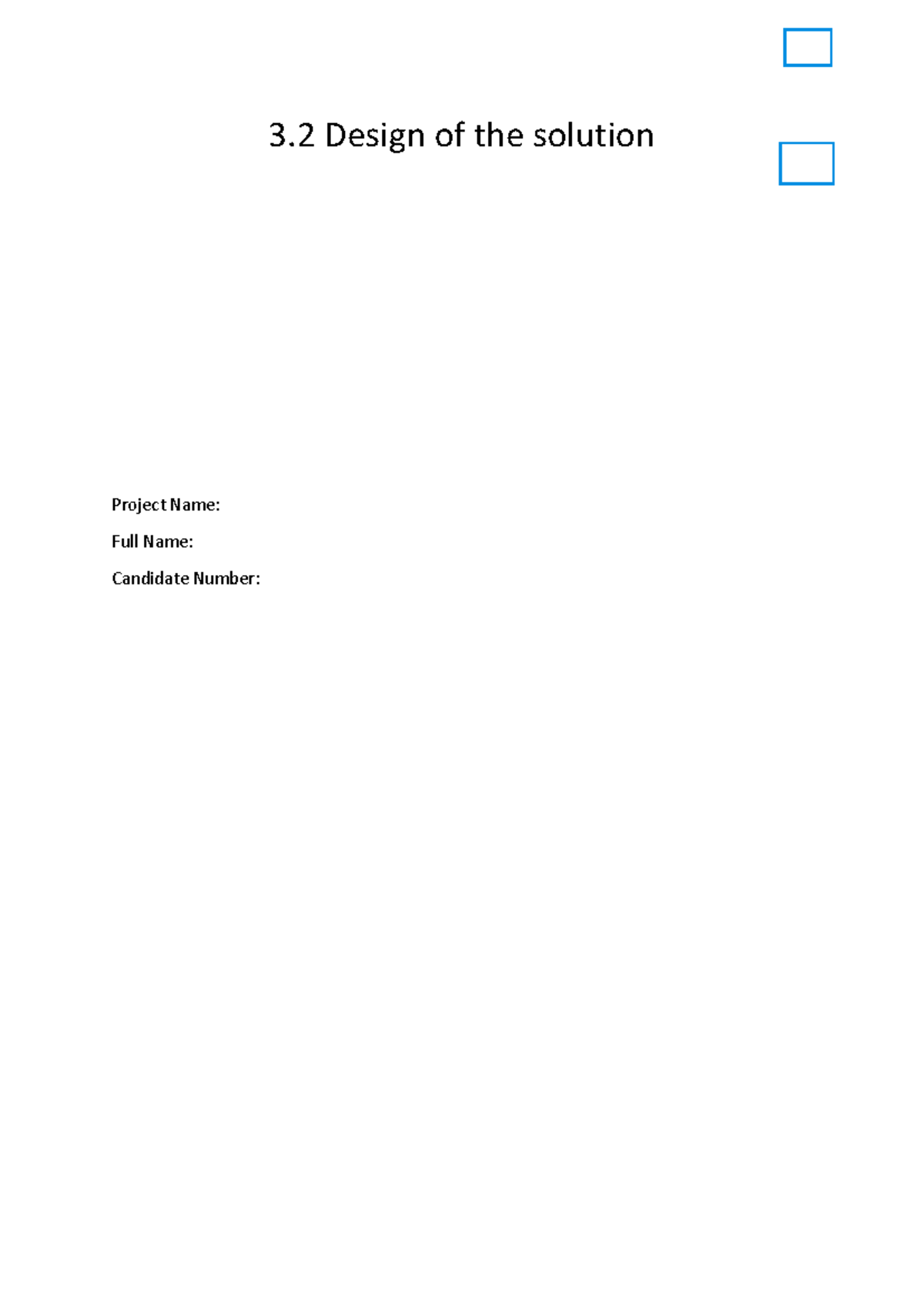 3.2 Project Design Document: Solution Overview & User Interface - Studocu