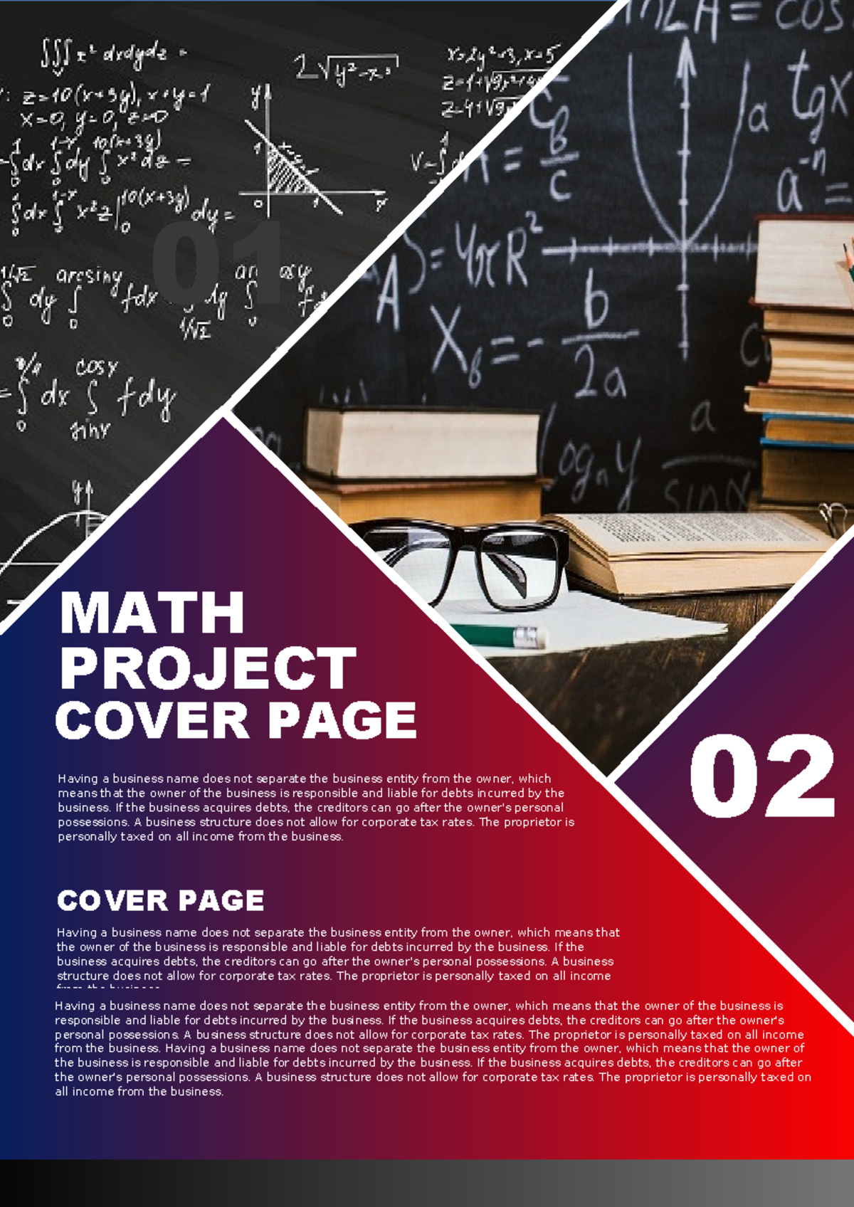 MATH 101 Project Cover Page and Business Structure Overview - Studocu
