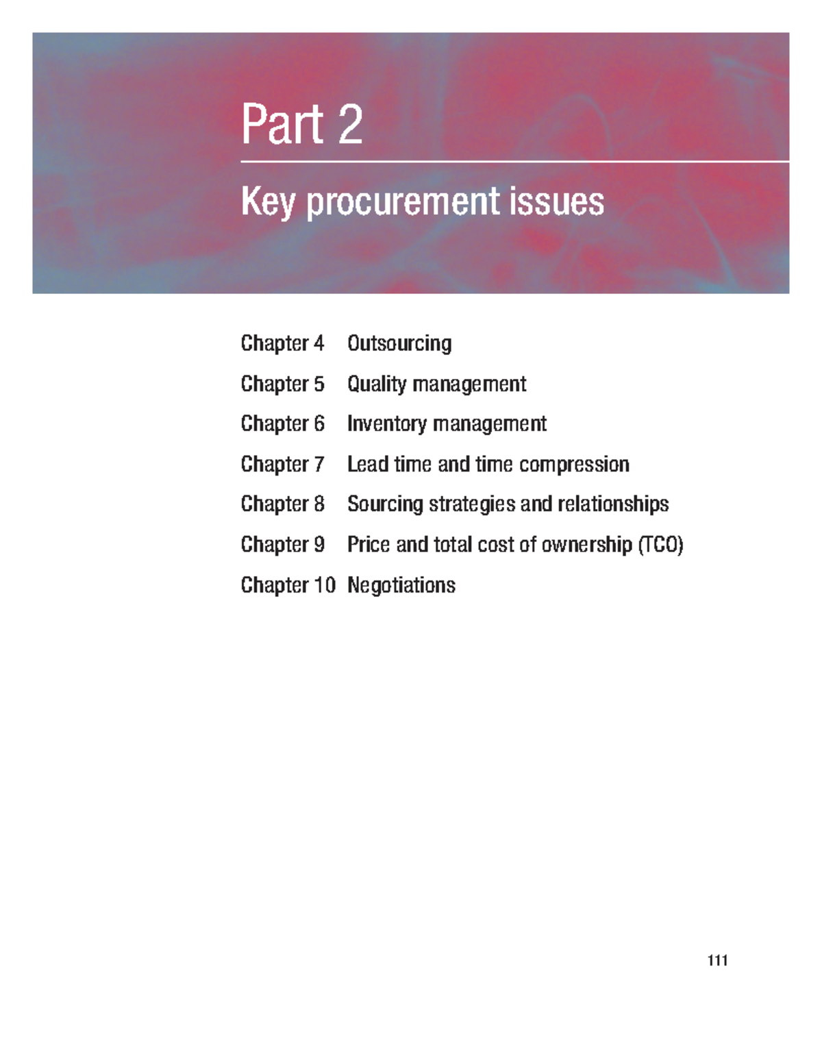 M04 Procurement Principles and Management: Key Issues in Outsourcing ...