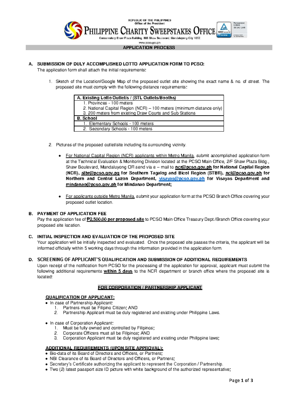 Lotto Application Process: Requirements & Submission Guidelines - Studocu