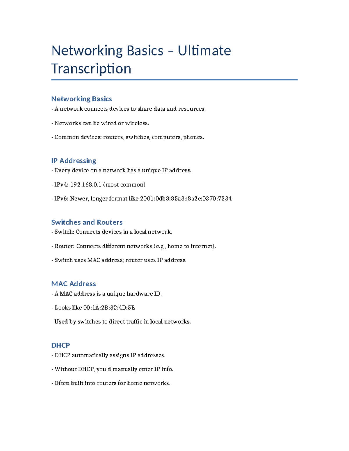 Networking Basics: Comprehensive Guide on IPs, Routers, and Security ...